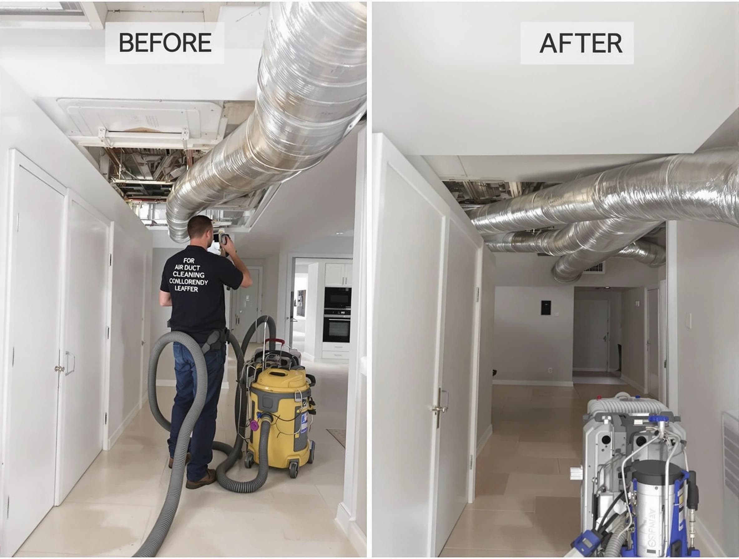 Fontana Air Duct Cleaning professional performing thorough air duct cleaning in Fontana