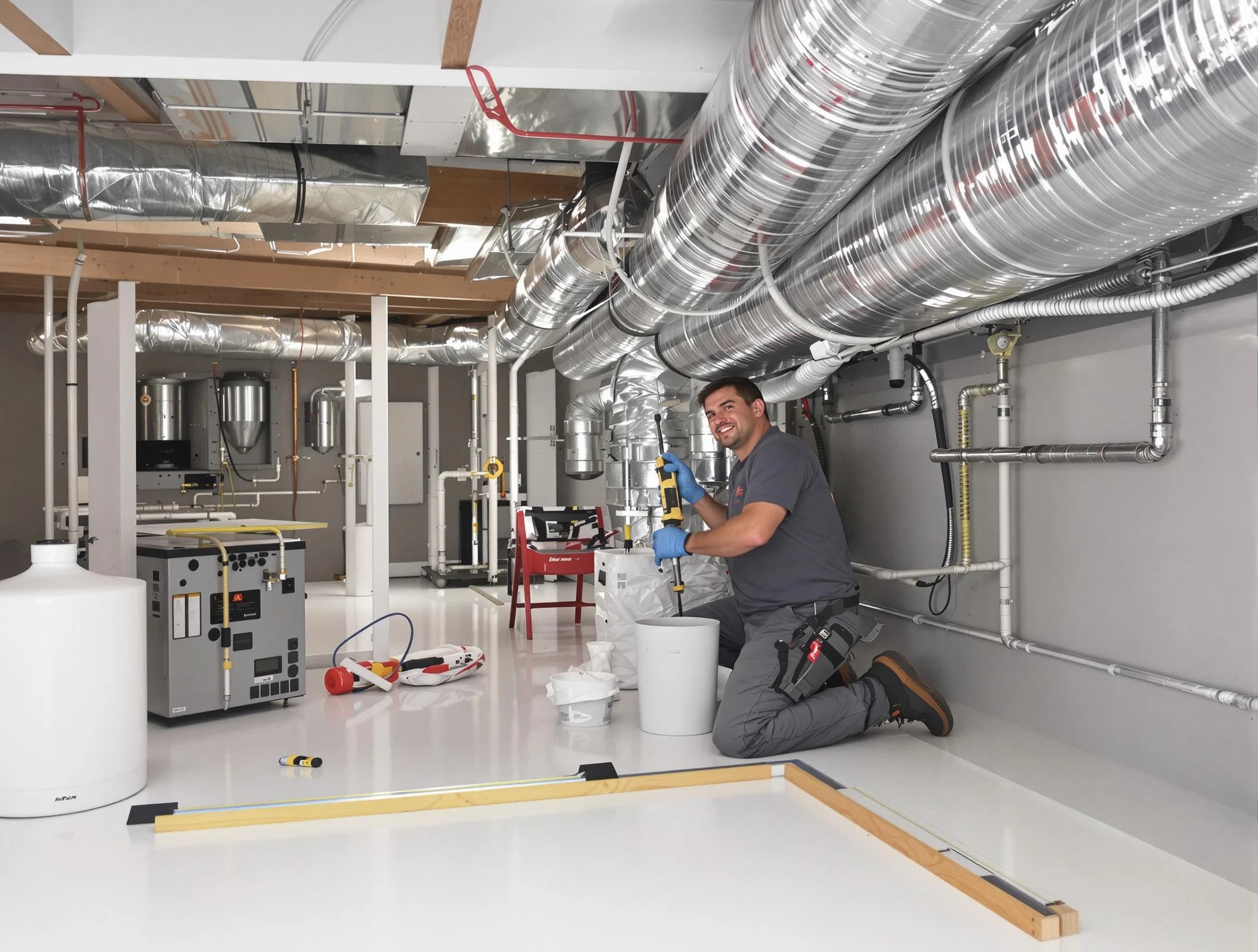 Professional duct sealing service by Fontana Air Duct Cleaning in Fontana